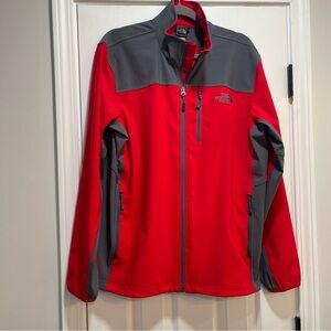 The North Face Men's Performance Jacket in Red and Gray